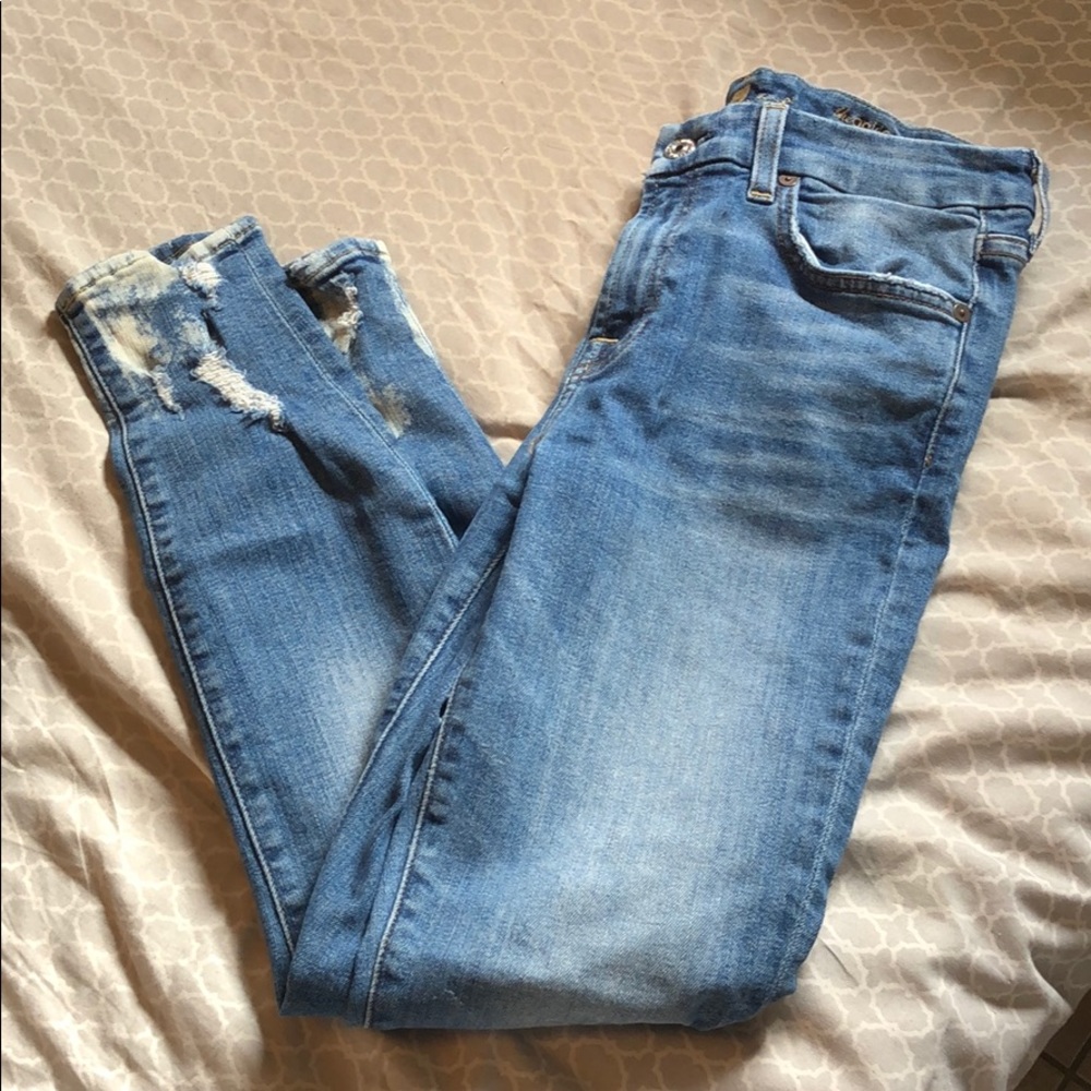 7 For All Mankind ankle skinny jeans